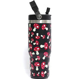 Black Red Mushroom Print Stainless Steel Insulated 30 oz Tumbler