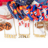 Texas Collegiate Nameplate Necklaces GIGEM Aggies