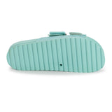 MUK LUKS Women's Grand Cayman Perforated Sandal | Adjustable Strap Flat