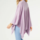 Fondant Pink Lightweight Knit Wrap Shawl Ruana