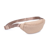 Aim High Woven Neoprene Belt Bag Fanny Pack Sling Bag Nude