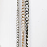 Metal Chain Detachable Crossbody Strap Gold