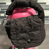 Puffer Bag Keychain Coin Purse Black