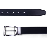 Men's Genuine Leather Reversible Dress Belt | Black & Brown