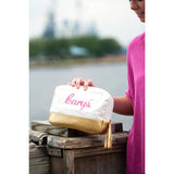 Creme Cabana Canvas Cosmetic Bag