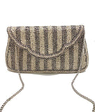 Hematite Flared Beaded Clutch