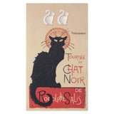 Chat Noir Fine Art Cat Stud Earrings | Silver Tone | Art Card Gift