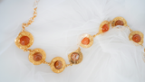 Rose Quartz Gold Chain Belt | Crystal Healing Inspired | Gold