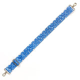 Cool Blue Leopard Adjustable Crossbody Bag Purse Guitar Strap