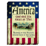 Pair of Patriotic Magnets Red White Blue