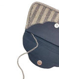 Hematite Flared Beaded Clutch