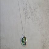 Sarina Beach Abalone Flamingo Necklace