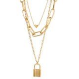 Locked in Love Gold Layer Necklace