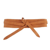 Obi Wrap Belt | Tie-On Waist Cincher | One Size | Beige