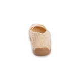 MUK LUKS Women's Shelby Ballerina Flat | Crochet Memory Foam Slip-On