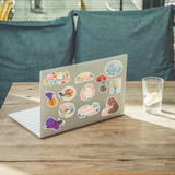 Cardinal Floral Sticker