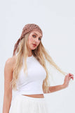 Crochet Bandana Shawl – Mocha Cotton Summer Wrap