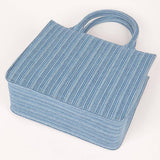 Denim Handle Tote Bag