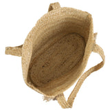 Magid Metallic Leopard Print Natural Straw Jute Tote