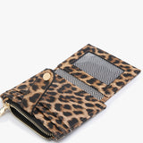 Sam Mini Snap Folding Wallet ID Card Holder Mocha