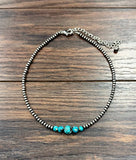 Handmade Western Gemstone Bead Necklace – Adjustable 15–20"