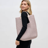 Zenith Zen Nude Hand-Woven Knot Tote with Zip Pouch