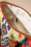 Kingston Hand-Woven Cotton & Chenille Boston Bag