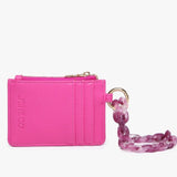 Rhodes Quilted Wallet with Wristlet Chain Bangle Black