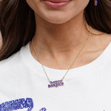 LSU Tigers Bayou Bengals Necklace – Purple & Gold
