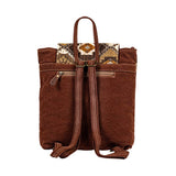 Ayita Canyon Backpack – Upcycled Tribal Rug & Leather | Myra Bag