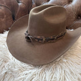 Handmade Western Hat Band with Bull Head Concho