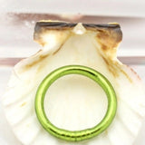 Thai Buddhist Temple Kumlai Stackable Ring – Banana Leaf Green