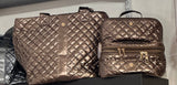 The Debra Diamond Quilted Nylon Tote Bag Coca Mocha