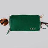 Skyla Dual Glasses Case Holder Emerald Green