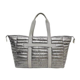 Puffer Weekender Duffle Bag – Pebble Gray