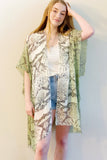 Sandy Python Kimono in Khaki