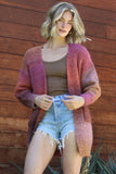 Sunset Marled Chunky Knit Cardigan with Pockets