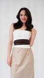 Obi Wrap Belt | Tie-On Waist Cincher | One Size | Beige