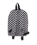 Backpack Black White Square Checkered Design