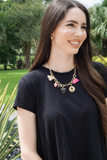Lilah Multi-Charm Necklace Base – 18K Gold Plated