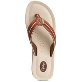 Women's Zoey Brown Thong Cushioned Flip Flop