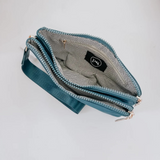 Cove Double Zip Nylon Wristlet Wallet | Navy Blue