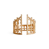 Artisan Bronze Adjustable Gothic Gate Ring