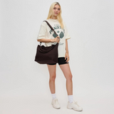 Sky's The Limit Medium Woven Neoprene Tote Chocolate Brown