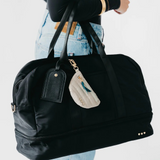 Nissa Nylon Weekender Bag Black