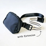 Nylon Crossbody Sling Bag with Black and 5 additional Accent Stripe Straps