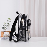 Clear Stadium Backpack with Grey Trim