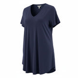 Navy V-Neck Soft Basic Tee