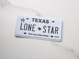 Texas License Plate Vinyl Sticker | Die-Cut Decal