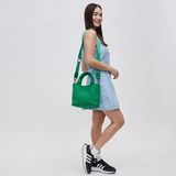 Sky's The Limit Woven Neoprene Crossbody Tote | Kelly Green